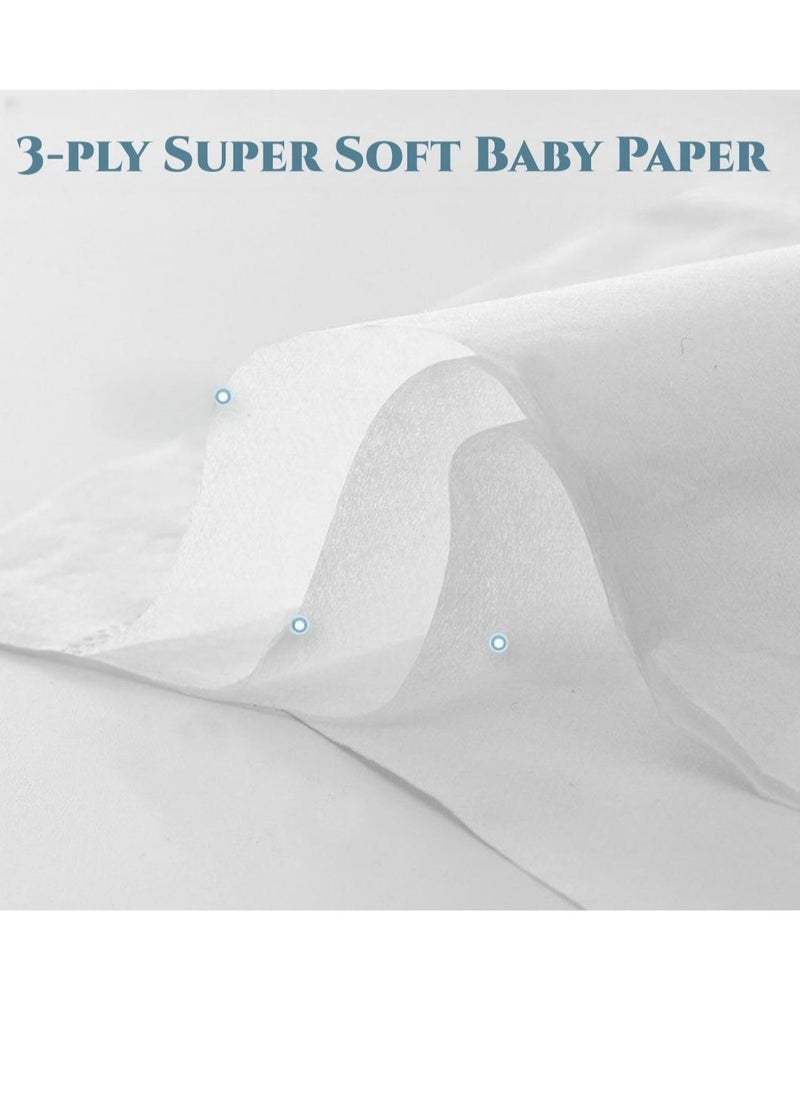 TEN-M JOURNEY - Super Soft Baby Cloud-like Soft Tissue 3-ply Baby Paper 100 Sheets/1Box - Image 1