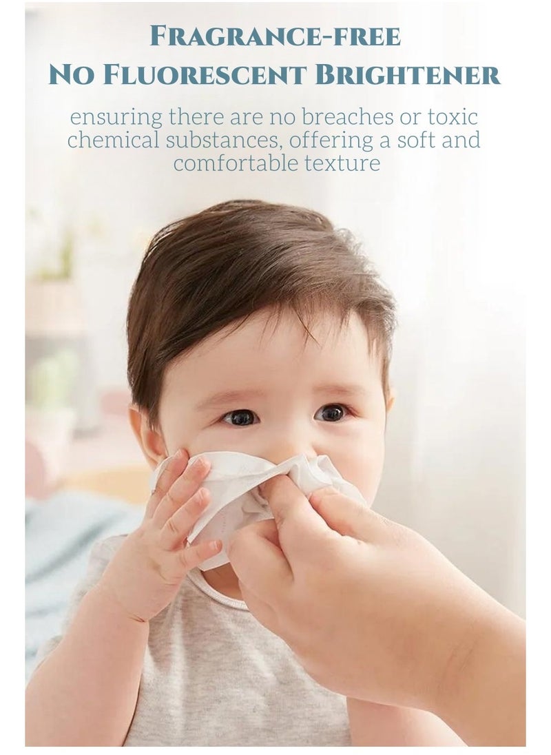 TEN-M JOURNEY - Super Soft Baby Cloud-like Soft Tissue 3-ply Baby Paper 100 Sheets/1Box - Image 1