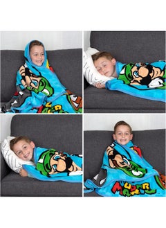 Franco Kids Bedding Super Soft Micro Raschel Throw  46 in x 60 in  Mario Prints may vary  - Image 4
