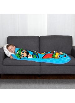 Franco Kids Bedding Super Soft Micro Raschel Throw  46 in x 60 in  Mario Prints may vary  - Image 2