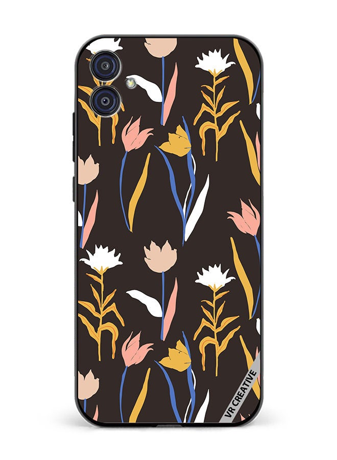 VR CREATIVE Protective Case Cover For Samsung Galaxy M04/F04 Abstract Simple Shape Flowers And Plants Seamless Pattern Design Multicolour - Image 1