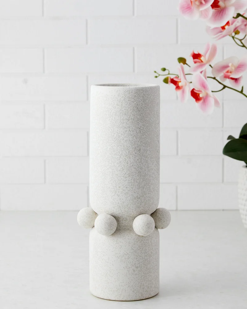REDTAG Cream Decorative Ceramic Vase
