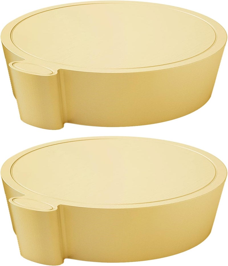 Hulless 200 Pcs Gold Cake Boards Mini Round Cake Cardboard 3.5 Inch for Mousse Cupcake, Cake Dessert, Cake Decorating, 8cm - Image 1