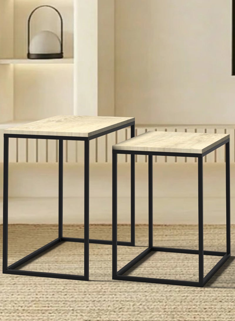 Sharpdo Square Coffee Table Mother and Child Simple Modern Living Room Home Wood Light Luxury Style Combination Table - Image 1