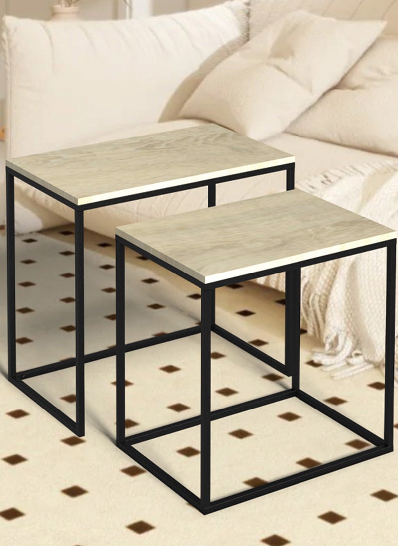 Sharpdo Square Coffee Table Mother and Child Simple Modern Living Room Home Wood Light Luxury Style Combination Table - Image 4