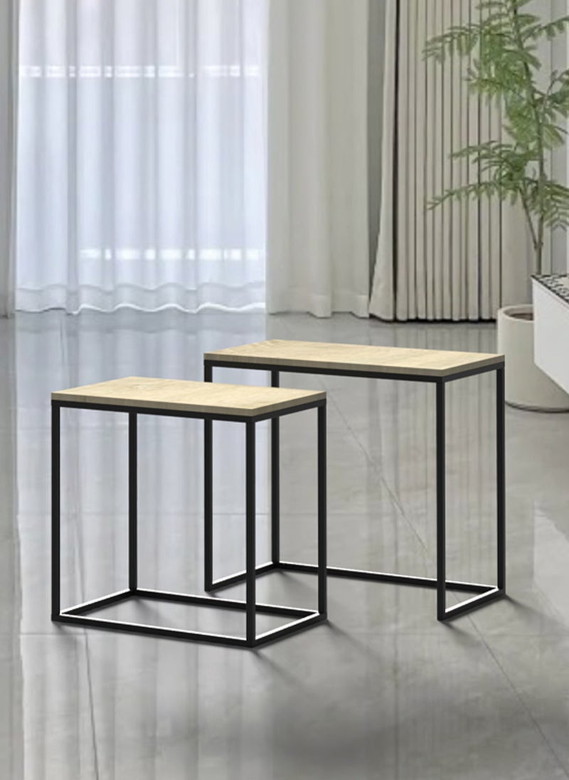 Sharpdo Square Coffee Table Mother and Child Simple Modern Living Room Home Wood Light Luxury Style Combination Table - Image 3