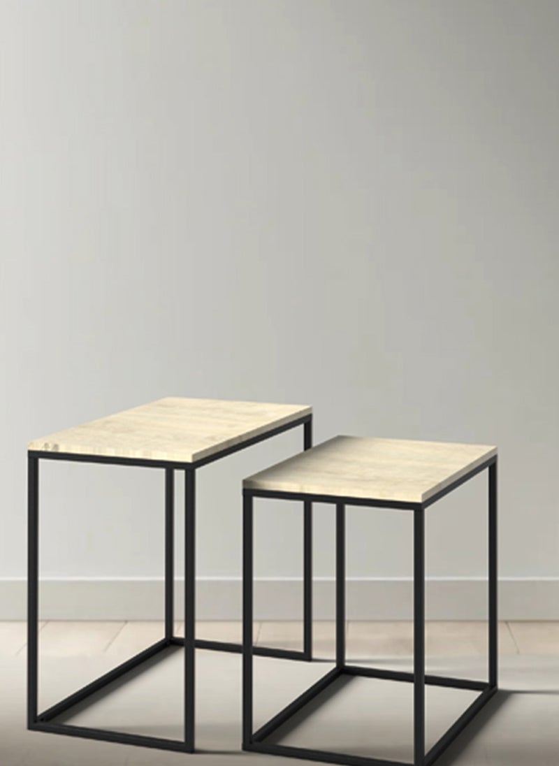 Sharpdo Square Coffee Table Mother and Child Simple Modern Living Room Home Wood Light Luxury Style Combination Table - Image 5