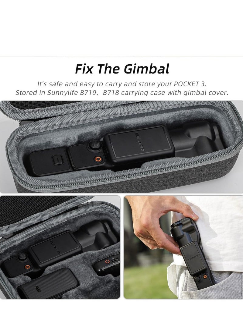 Lens Cover for DJI Osmo Pocket 3, 2-in-1 Flip-Open Protective Lens Cap&Screen Protector, Scratch - Resistant Protective Sleeve for DJI Pocket 3 Accessories (Black) - Image 5