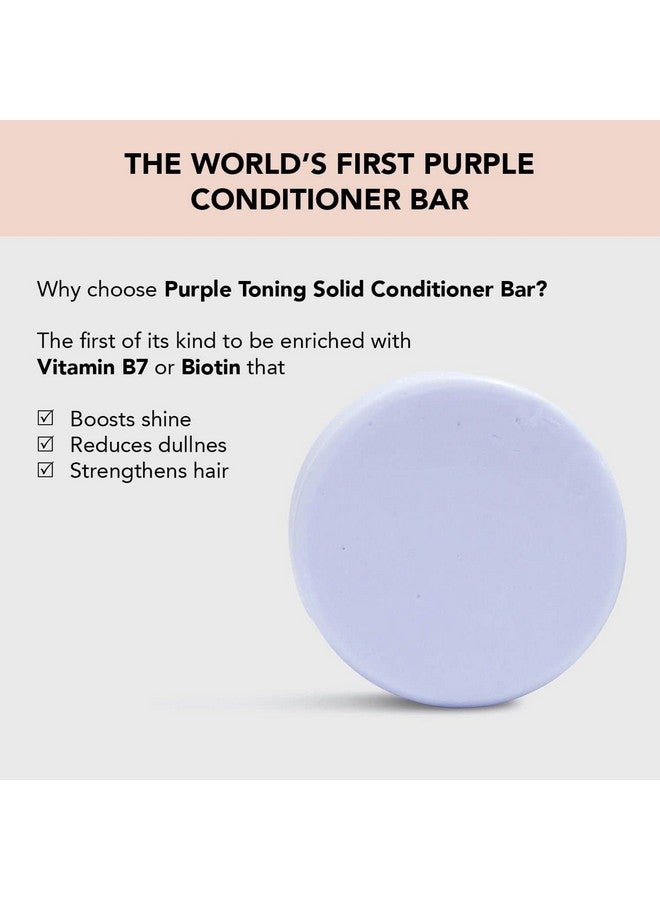 Kitsch Purple Conditioner Bar For Blonde Hair Toning Purple Hair Conditoiner Bars With Biotin For Strengthening Hair & Neutralizing Brassy Tone ; Vegan Solid Shampoo Bar For Hair ; Zero Waste 3.2Oz - Image 4