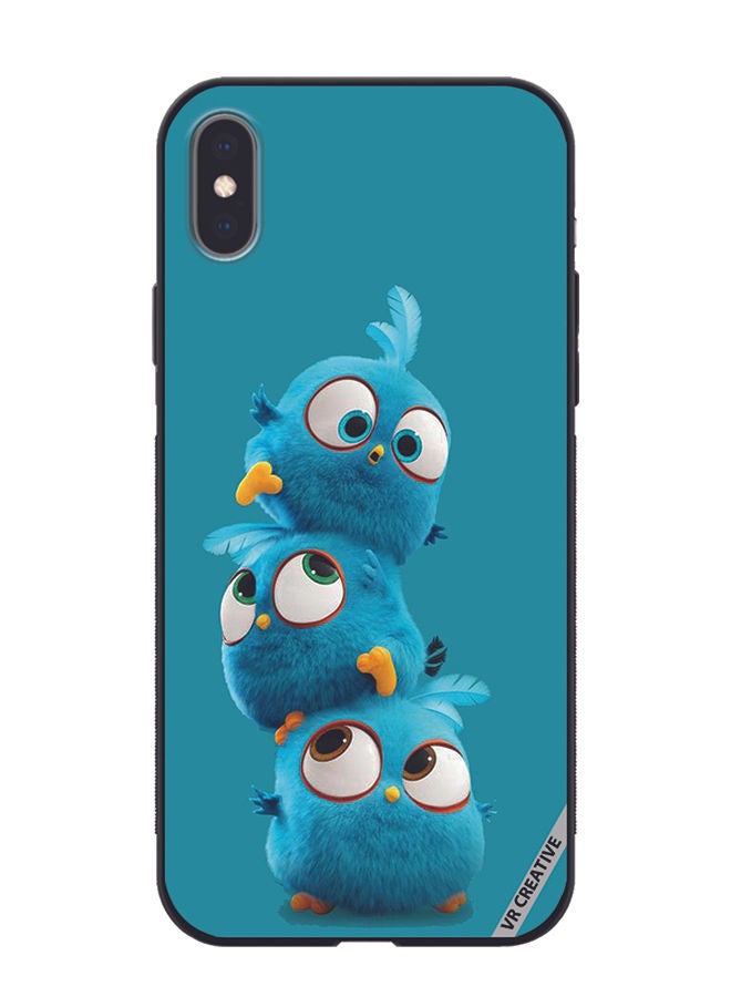 VR CREATIVE Protective Case Cover For Apple iPhone X/XS Fur Cartoon Design Multicolour - Image 1