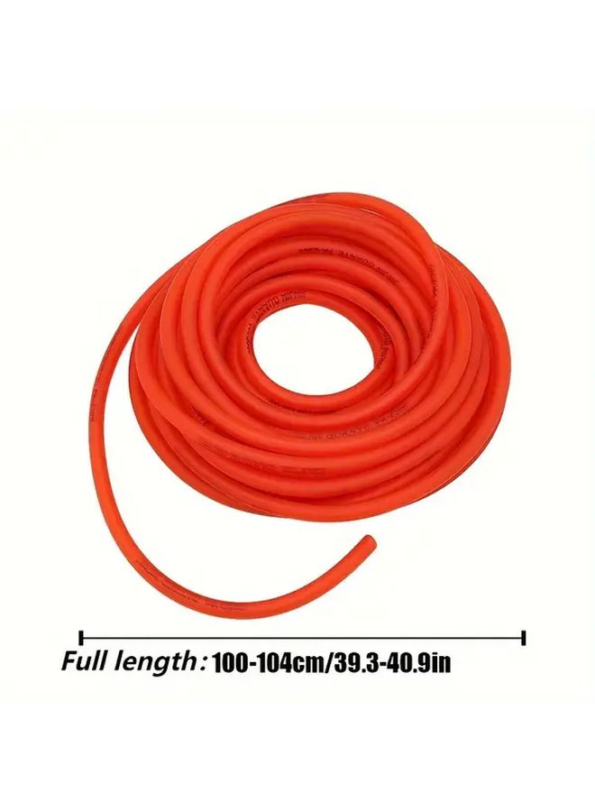 Red Synthetic Rubber Motorcycle Fuel Hose Flexible Leakproof Gasoline Pipe 1pc - Image 3