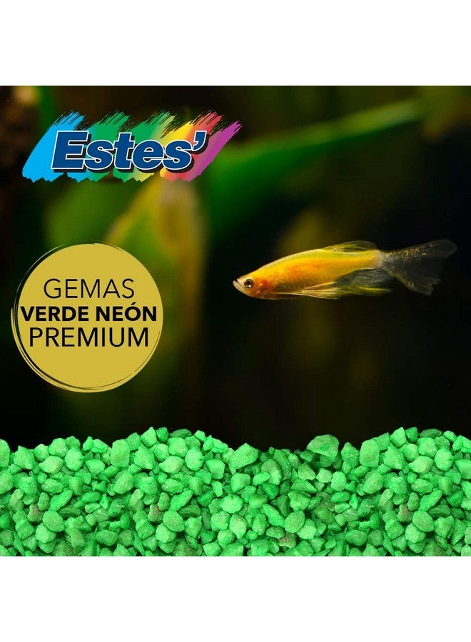 إستيس حصى Spectrastone Permaglo Green Aquarium لأحواض المياه العذبة، كيس 5 أرطال - Image 4