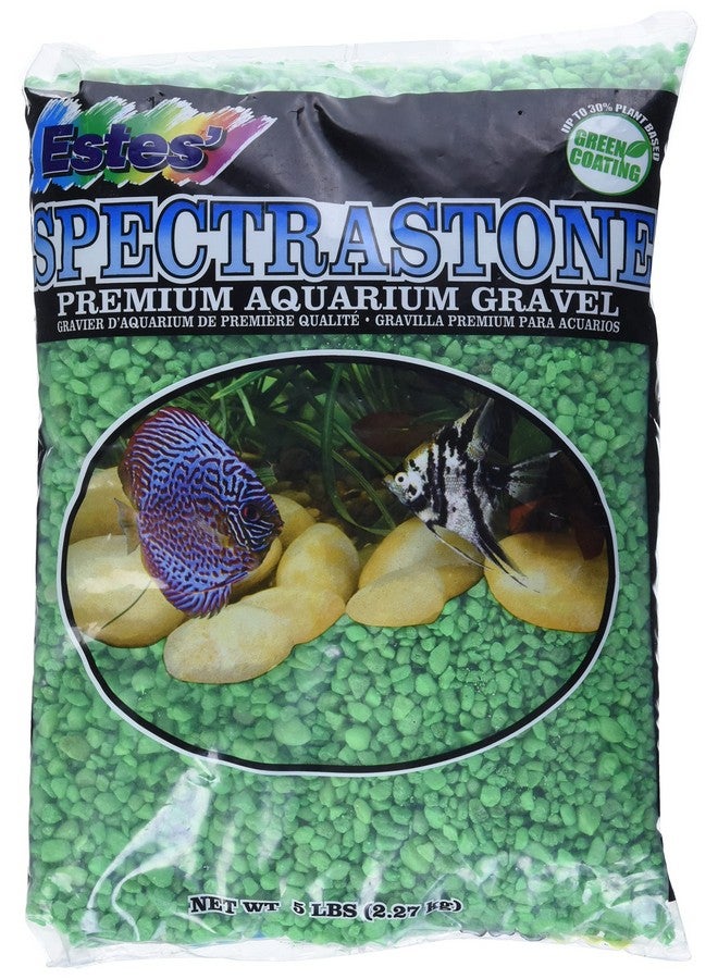 إستيس حصى Spectrastone Permaglo Green Aquarium لأحواض المياه العذبة، كيس 5 أرطال - Image 1