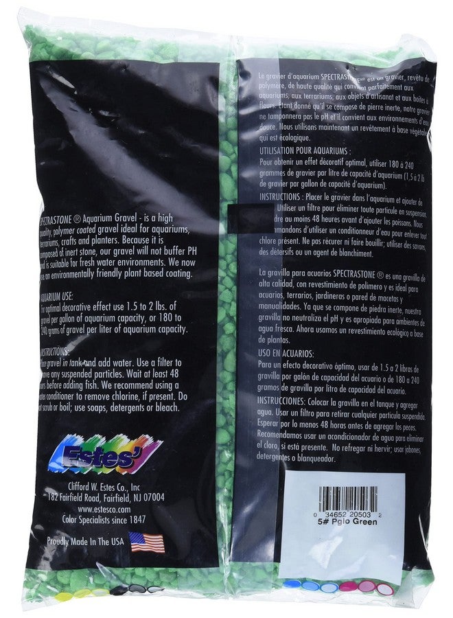 إستيس حصى Spectrastone Permaglo Green Aquarium لأحواض المياه العذبة، كيس 5 أرطال - Image 2