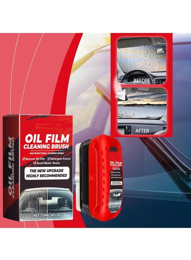صاروخ فلاير فرشاة تنظيف فيلم الزيت الجديدة ، أداة تنظيف الزجاج مع طلاء الزجاج الأمامي الهيدروفوبي ، تحسن الوضوح والرؤية ، رائعة لإزالة فيلم الزيت والقذارة والقذارة - Image 1