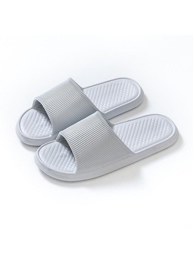 شيبشيب شبشب منزلي للرجال مقاوم للانزلاق، مناسب للاستحمام، والحمام، والمسبح، والصالة الرياضية، وغرفة النوم، بتصميم مفتوح عند الأصابع. - Image 1