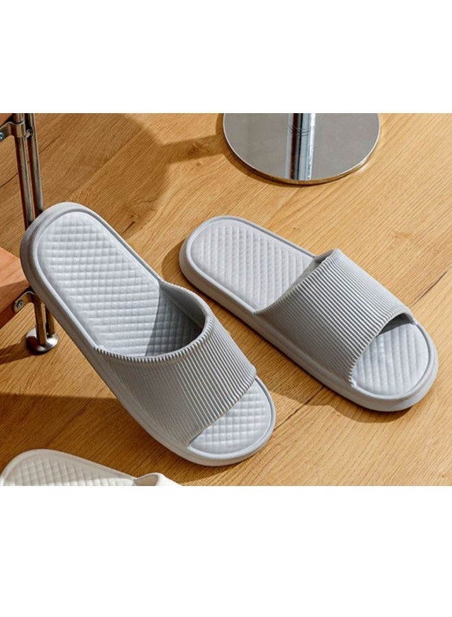 شيبشيب شبشب منزلي للرجال مقاوم للانزلاق، مناسب للاستحمام، والحمام، والمسبح، والصالة الرياضية، وغرفة النوم، بتصميم مفتوح عند الأصابع. - Image 4