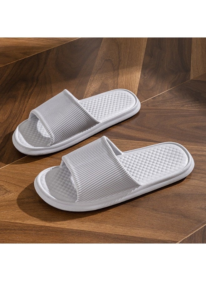 شيبشيب شبشب منزلي للرجال مقاوم للانزلاق، مناسب للاستحمام، والحمام، والمسبح، والصالة الرياضية، وغرفة النوم، بتصميم مفتوح عند الأصابع. - Image 3