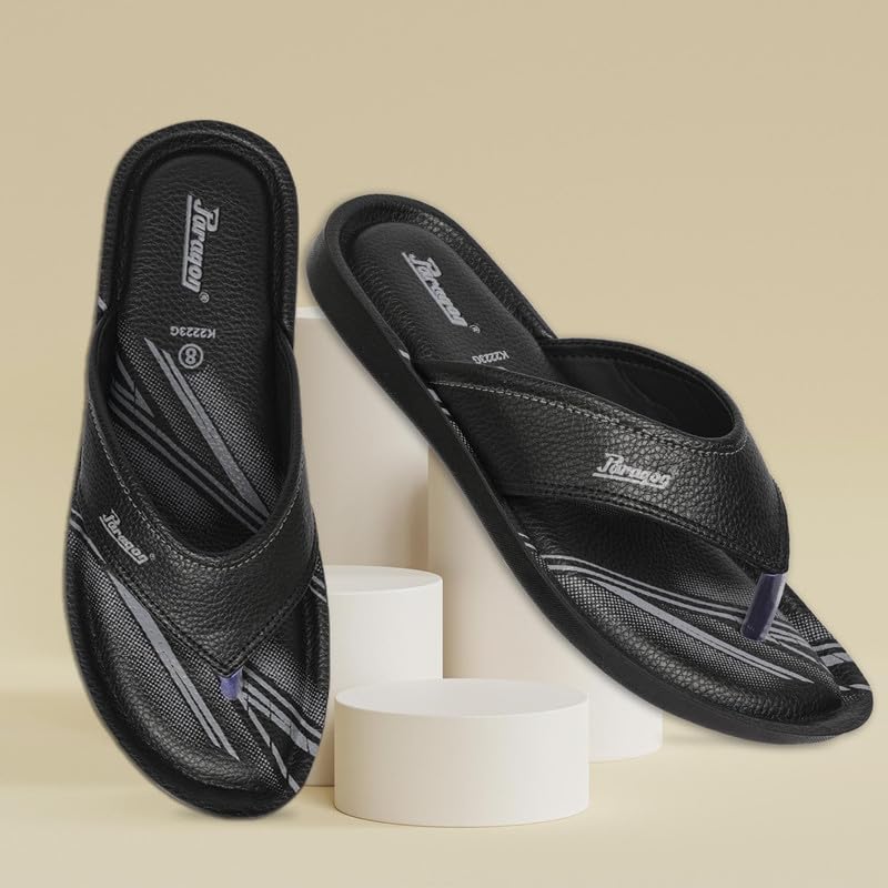 PARAGON PUK2223G Slippers For Men | Comfortable, Breathable & Durable Sandals With Soft Cushioned Footbed | Easy Wear Slip On | Ideal For Outdoor Use - Image 2