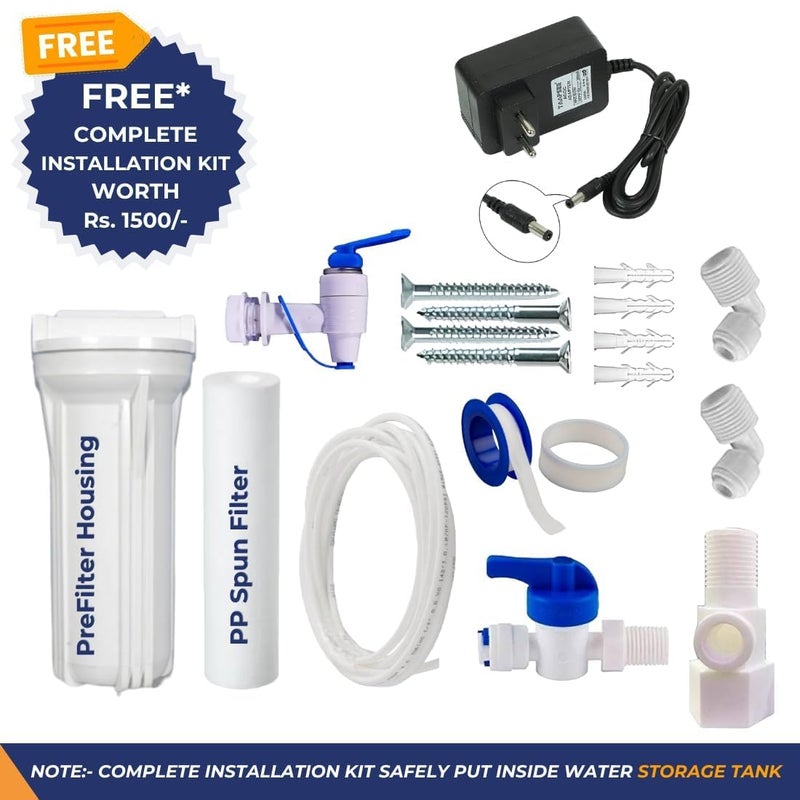 MCLORD AquaXpure Ro water Purifier with Smart LED Indicators. 9 Stages Purification. Advance MTDS and HTDS Membrane, Suitable for all type water with1 Year Warranty. (AQUA AI BLACK) - Image 3