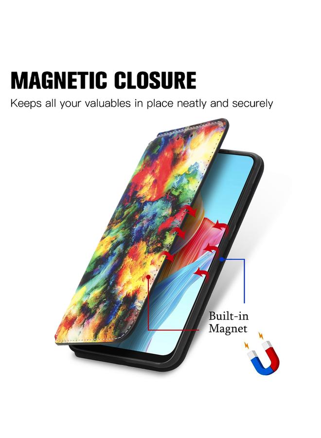 اس-توب جراب لهاتف OPPO A78 4G CaseNeo جراب هاتف جلدي مغناطيسي ملون - Image 4