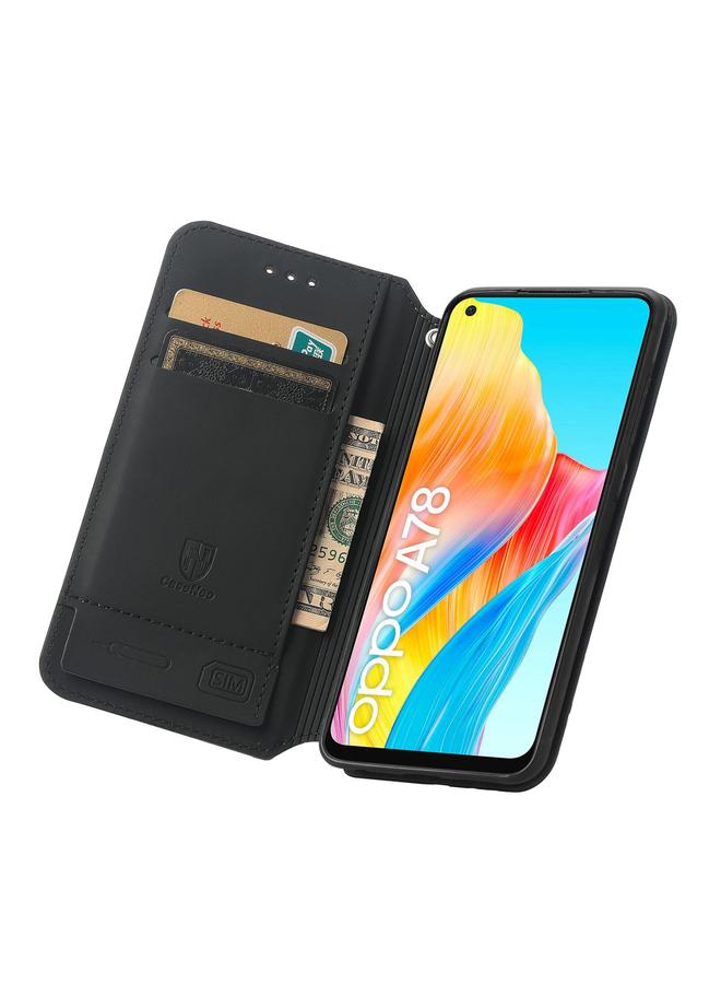 اس-توب جراب لهاتف OPPO A78 4G CaseNeo جراب هاتف جلدي مغناطيسي ملون - Image 5