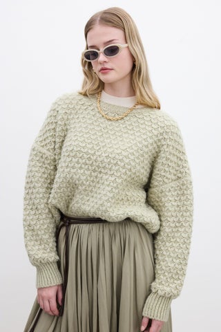 Patterned Knitted Sweater Soft Green - pzsku/Z619DFE5397DCD18DD411Z/45/_/1738844534/8a76ad36-7e2c-4443-957c-aa3bfd66d8ca