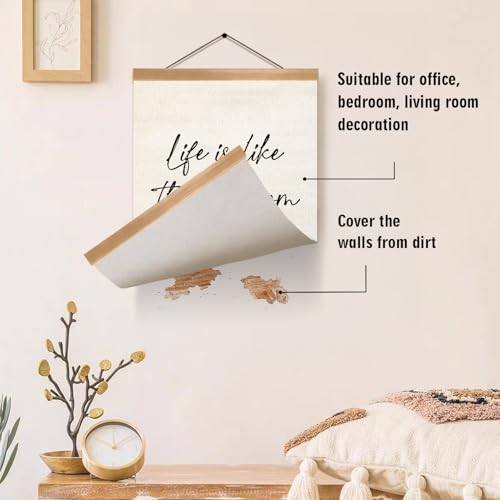 ZTGDA Funny Bathroom Decor Wall Art,Life is Like The Bathroom Canvas Poster, Restroom Humor Sign, Inspirational Hanging Wall Art Print for Toilet, Guest Bathroom, Powder Room(Life is like) - Image 3