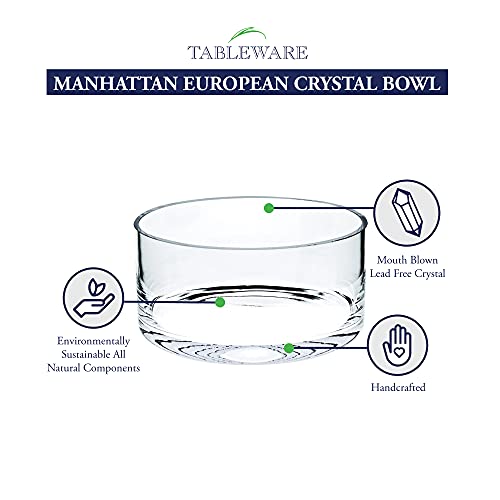 Badash - Manhattan European Mouth Blown Crystal 10" bowl - Image 2
