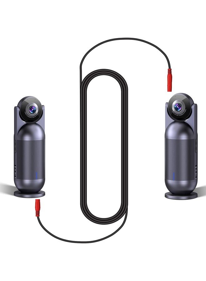eMeet Daisy Chain Cable –3.5mm Male to Male Stereo Audio Aux Cable, Use for Luna/Luna Plus/Luna Plus Kit/Luna Lite/M3/M220/M2/M2 MAX Speakerphone/Meeting Capsule, Expand Meeting up to 12/16 People - Image 2