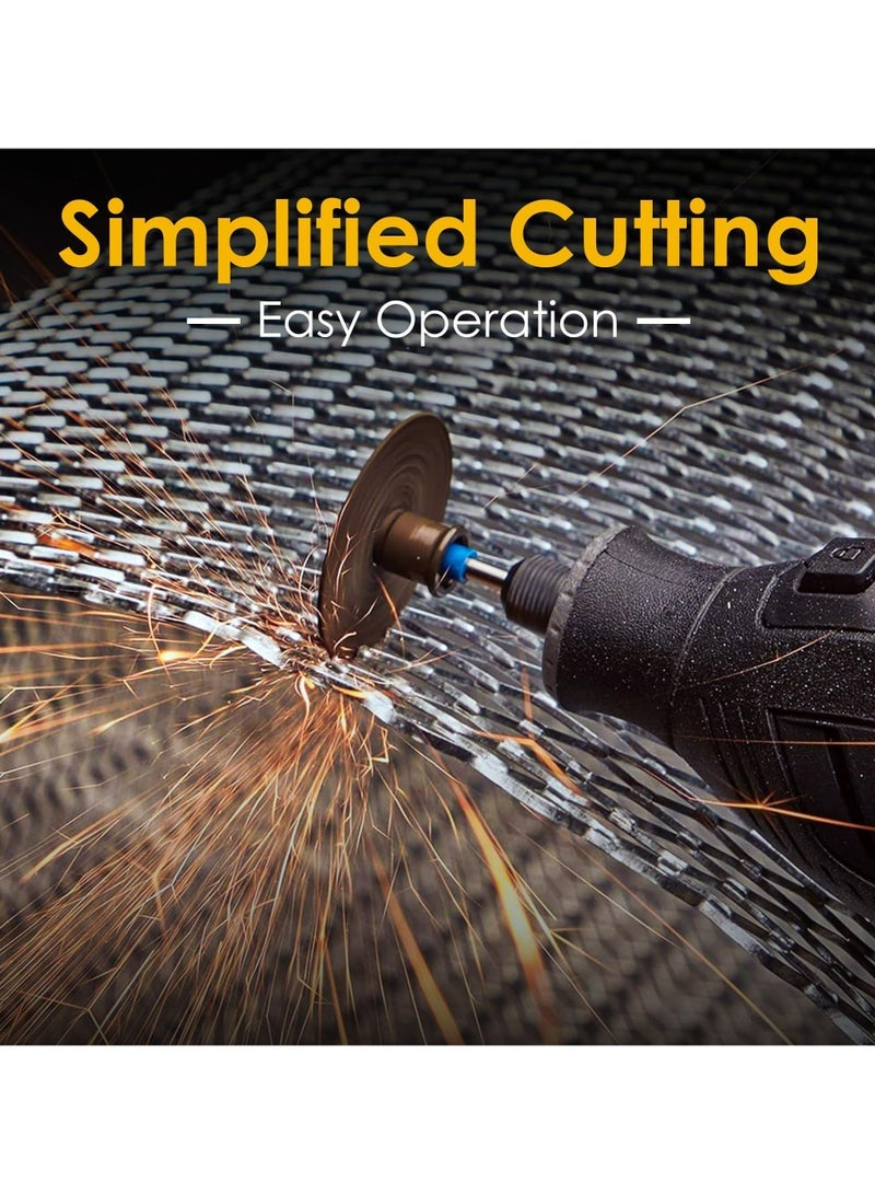 Bukela 6Pcs High Speed Cutting Wheel for Drill 1/4 Inch Hex Shank Rotary Drill Saw, Mini Circular Saw Blade Set for Drills Rotary Tools - Image 3