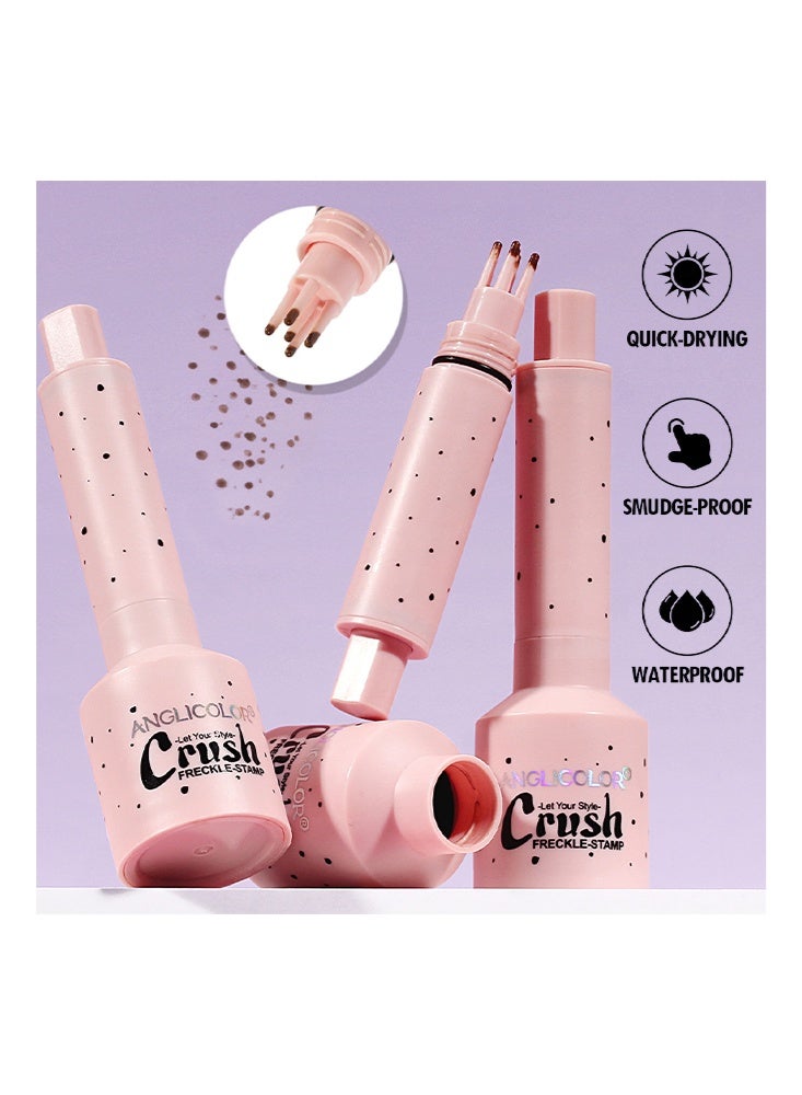 Anglicolor Freckles Stamp - Waterproof Pen | Quick-Dry Freckles Makeup with Soft Matte Finish and Liquid | Satin Formula for Natural Sun-Kissed Look and Creative Face Decoration #01Light - Image 3