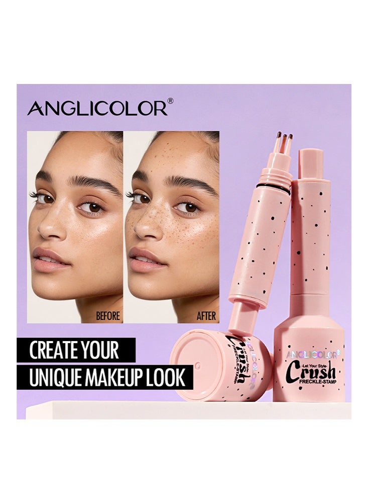Anglicolor Freckles Stamp - Waterproof Pen | Quick-Dry Freckles Makeup with Soft Matte Finish and Liquid | Satin Formula for Natural Sun-Kissed Look and Creative Face Decoration #01Light - Image 2