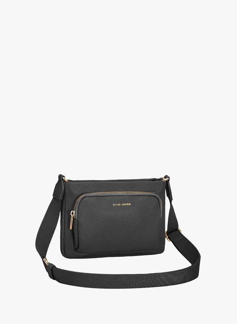 David Jones David Jones Women’s Handbag CM7825 – Stylish Faux Leather Shoulder & Crossbody Bag, Chic Everyday Purse with Adjustable Strap, Elegant and Spacious Design for Work, Casual & Evening Use