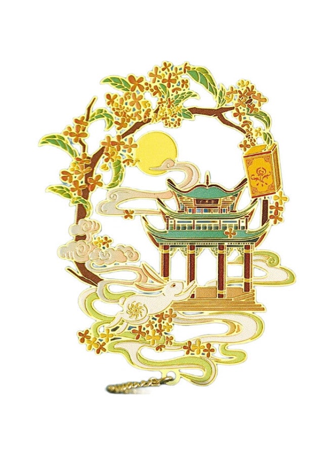 Jiamo Metal Bookmark, Forbidden City Cultural And Creative, Chinese Ancient Style, Twelve Months, National Trend, Cultural And Creative Gift, Classical, For Students And Teachers, Whole Class, Ancient Style, National Day Gift, Souvenir - Image 2