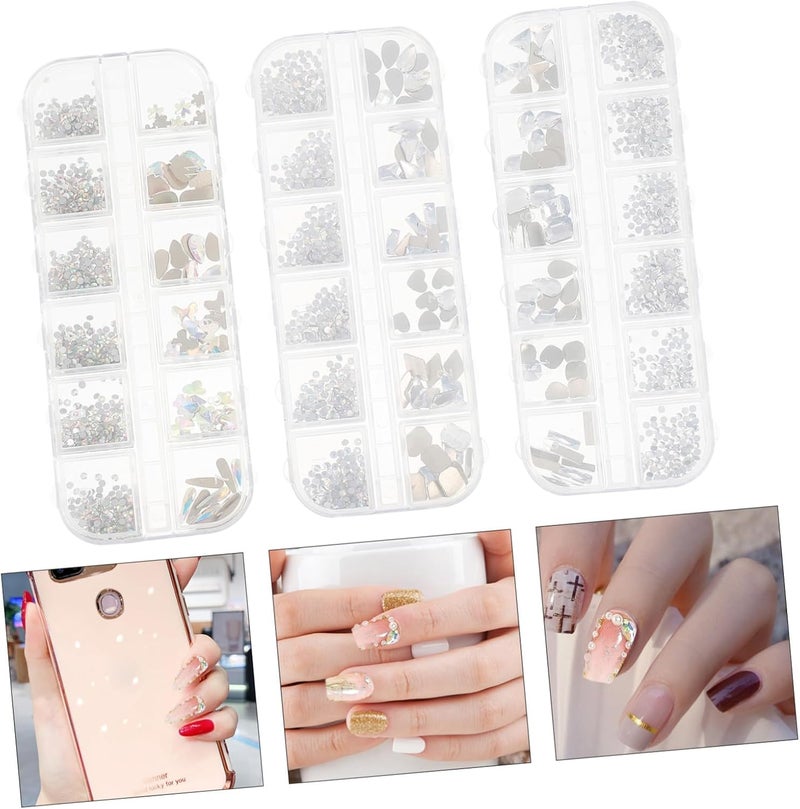 Healeved Flatback Nail Rhinestones Charms Styles Rhinestones for Nails Decorations - Image 3