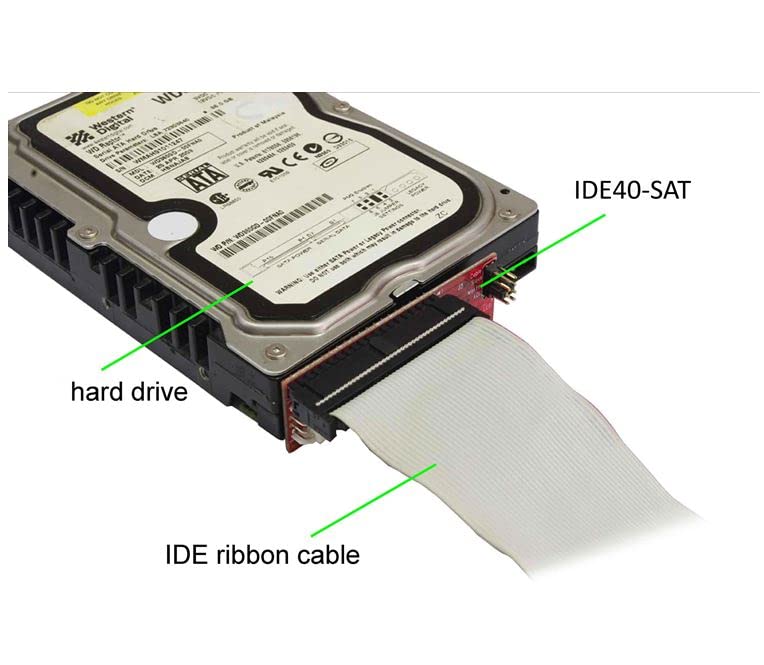 Ableconn IDE40-SAT SATA Hard Drive or Optical Drive to IDE 40-Pin Mini Vertical Adapter - SATA HDD/SSD/ODD to 40Pin IDE PATA Motherboard Converter - Image 2