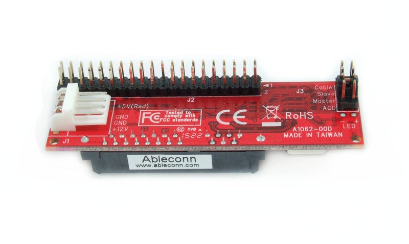 Ableconn IDE40-SAT SATA Hard Drive or Optical Drive to IDE 40-Pin Mini Vertical Adapter - SATA HDD/SSD/ODD to 40Pin IDE PATA Motherboard Converter - Image 4