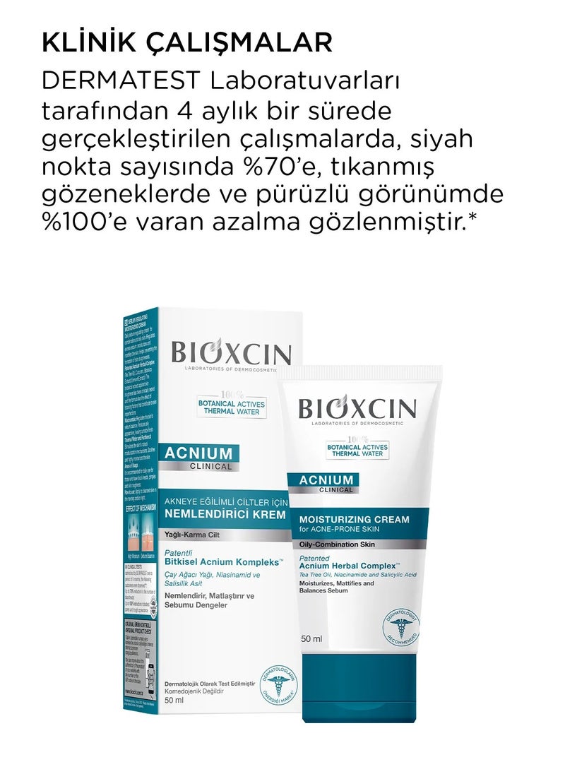 BIOXCIN ACNIUM SERIES MOISTURIZING CREAM FOR ACNE PRONE SKIN  - 50 Ml  - Image 2