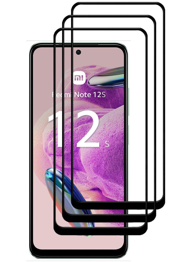 ACLIX 3 Pieces Antistatic ESD Dustproof Premium Quality High Definition Tempered Glass Screen Protector Designed For Xiaomi Redmi Note12S - Image 1