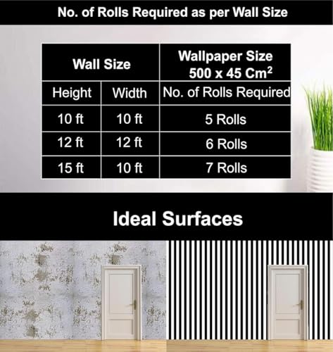 Wollzo Self-Adhesive Wallpaper 45cm x 500cm | Golden Floral DIY Stickers | 3D Wallpaper for Walls | Wall Paper for Living Room |Wall Stickers for Home Decor - Image 5