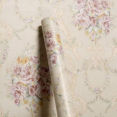 Wollzo Self-Adhesive Wallpaper 45cm x 500cm | Golden Floral DIY Stickers | 3D Wallpaper for Walls | Wall Paper for Living Room |Wall Stickers for Home Decor - Image 1