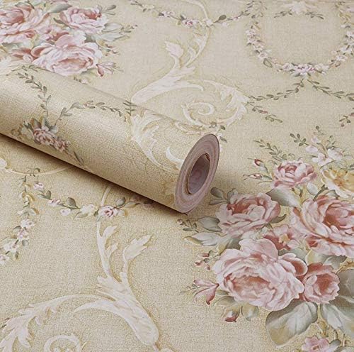 Wollzo Self-Adhesive Wallpaper 45cm x 500cm | Golden Floral DIY Stickers | 3D Wallpaper for Walls | Wall Paper for Living Room |Wall Stickers for Home Decor - Image 3