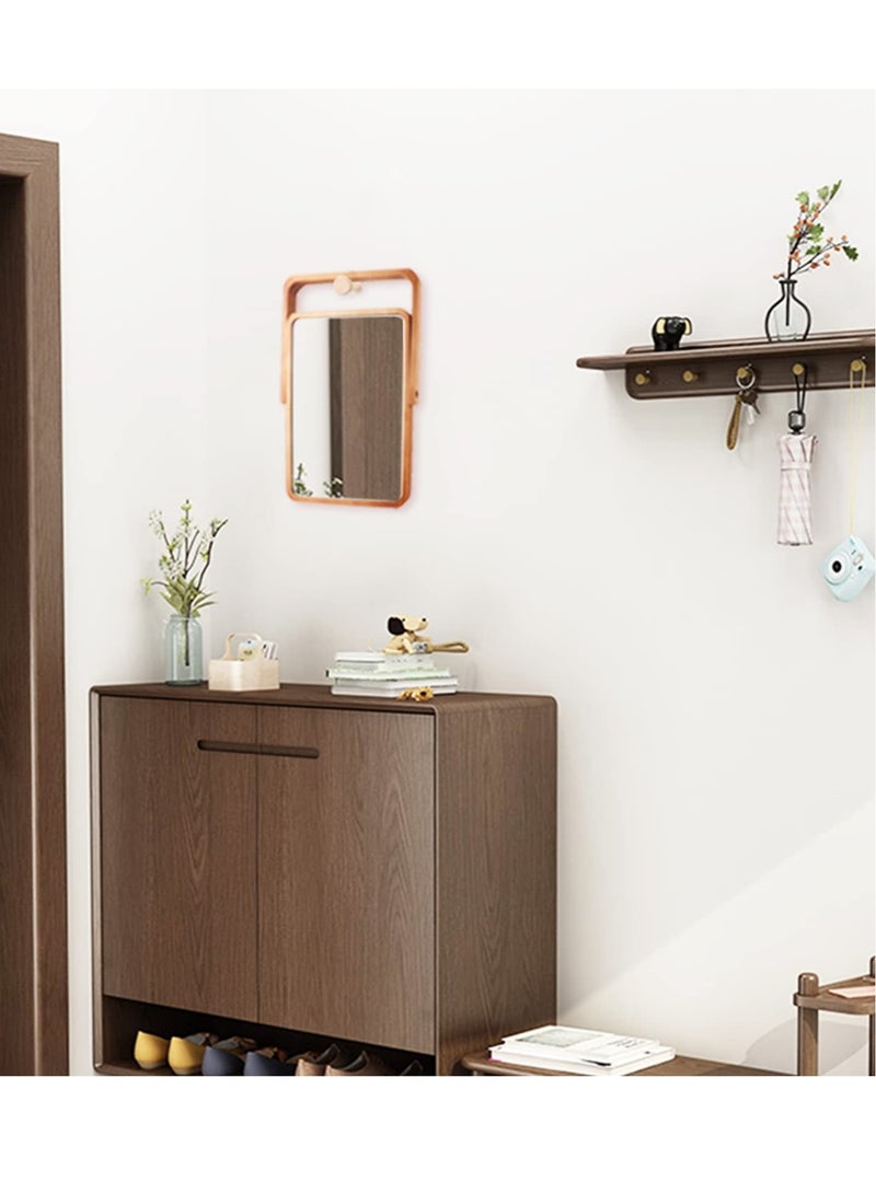 Captaintech Wooden Desk Mirror for Makeup, Table Mirror Vanity with Wood Frame Rectangle Countertop Mirror Farmhouse Bedroom for Living Room, Bathroom Dorm Make Up Mirror for Make up Table - Image 5