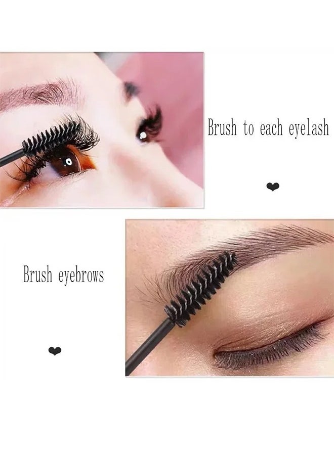 Generic - Hotting 100Pcs Eyelash brush Extension Disposable Eye lashes Make Up Brushes Eyebrow Mascara Wand Applicator flexible can bent - Image 1
