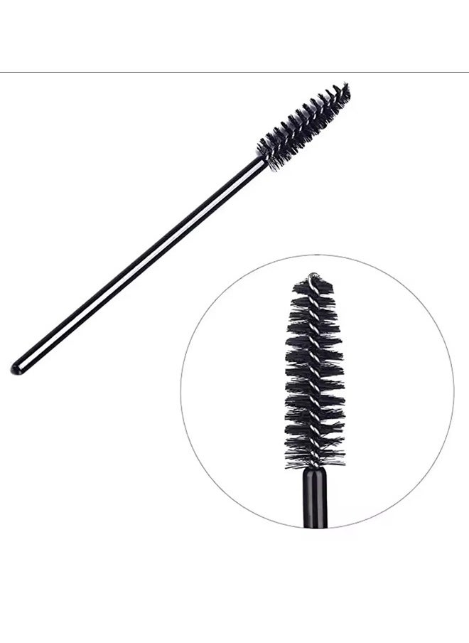 Generic - Hotting 100Pcs Eyelash brush Extension Disposable Eye lashes Make Up Brushes Eyebrow Mascara Wand Applicator flexible can bent - Image 1