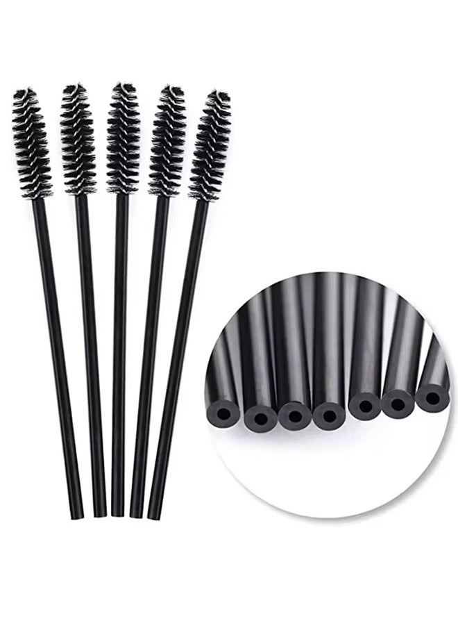 Generic - Hotting 100Pcs Eyelash brush Extension Disposable Eye lashes Make Up Brushes Eyebrow Mascara Wand Applicator flexible can bent - Image 1