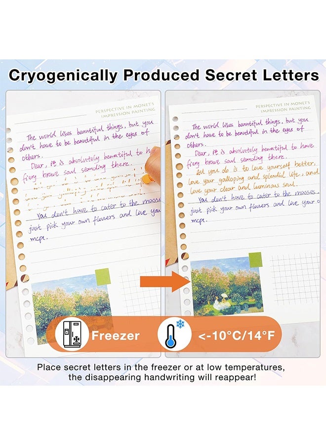 MXN 8 Pcs Erasable Gel Pens, Heat Erase Pens for Fabric, 0.5mm Heat Friction Pen with Eraser Handwriting Writing pen Multicolored Gel Ink Rolling Ball - Image 4