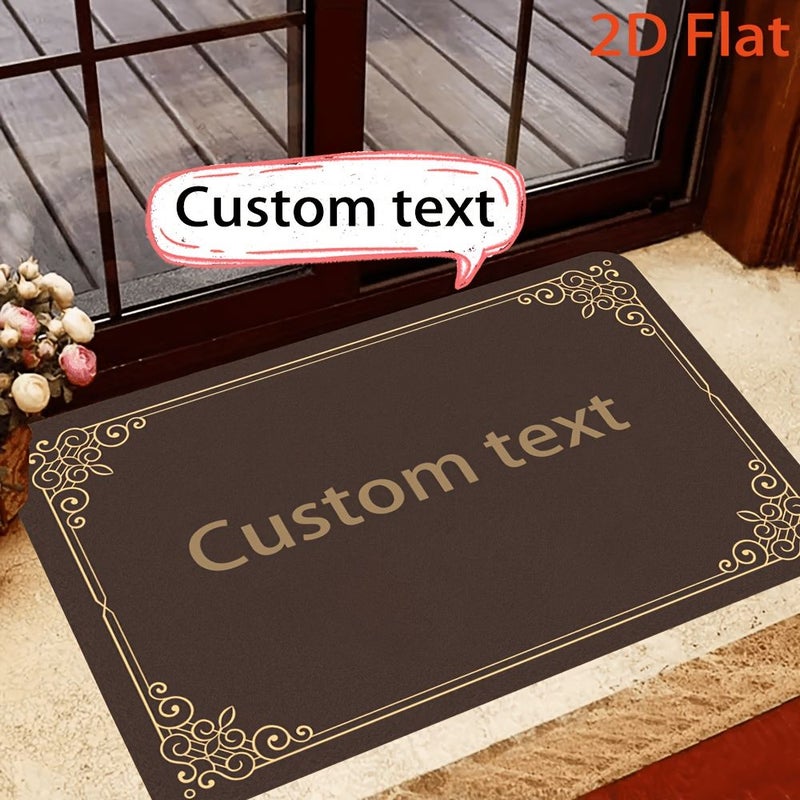 Custom Flannel Non-Slip Mat 100x150cm Personalized With Text Soft Durable Machine Washable - Image 1
