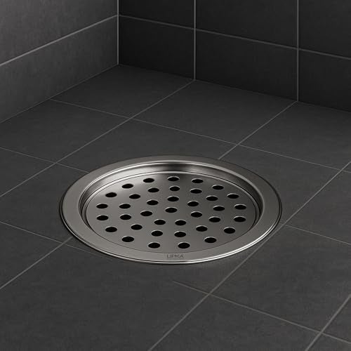 LIPKA Super Sleek Round Floor Drain |Stainless Steel |5 Inches| with Cockroach Trap| - Image 1